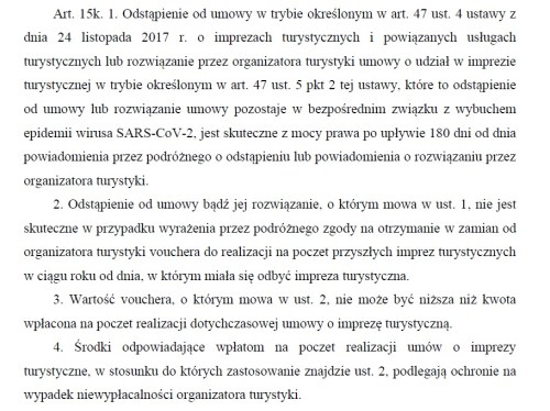 odstąpienie od umowy projekt